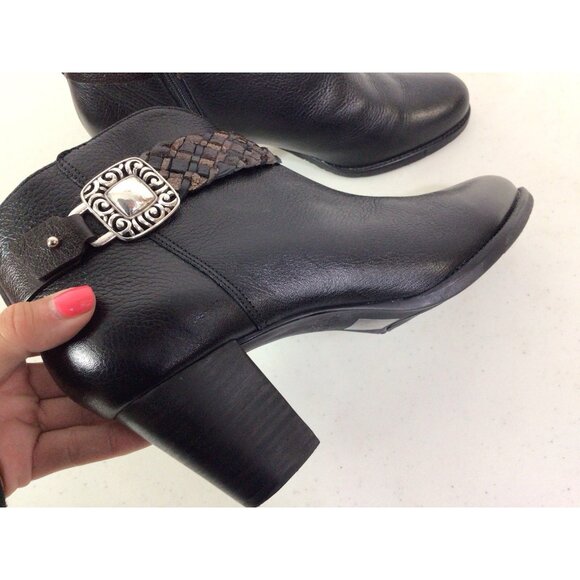 Brighton Western Leather Ankle Boots Womens 9 - Picture 6 of 7